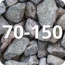 Щебень фракции 70-150мм (гранит) Щебень фракции 70-150мм (гранит)